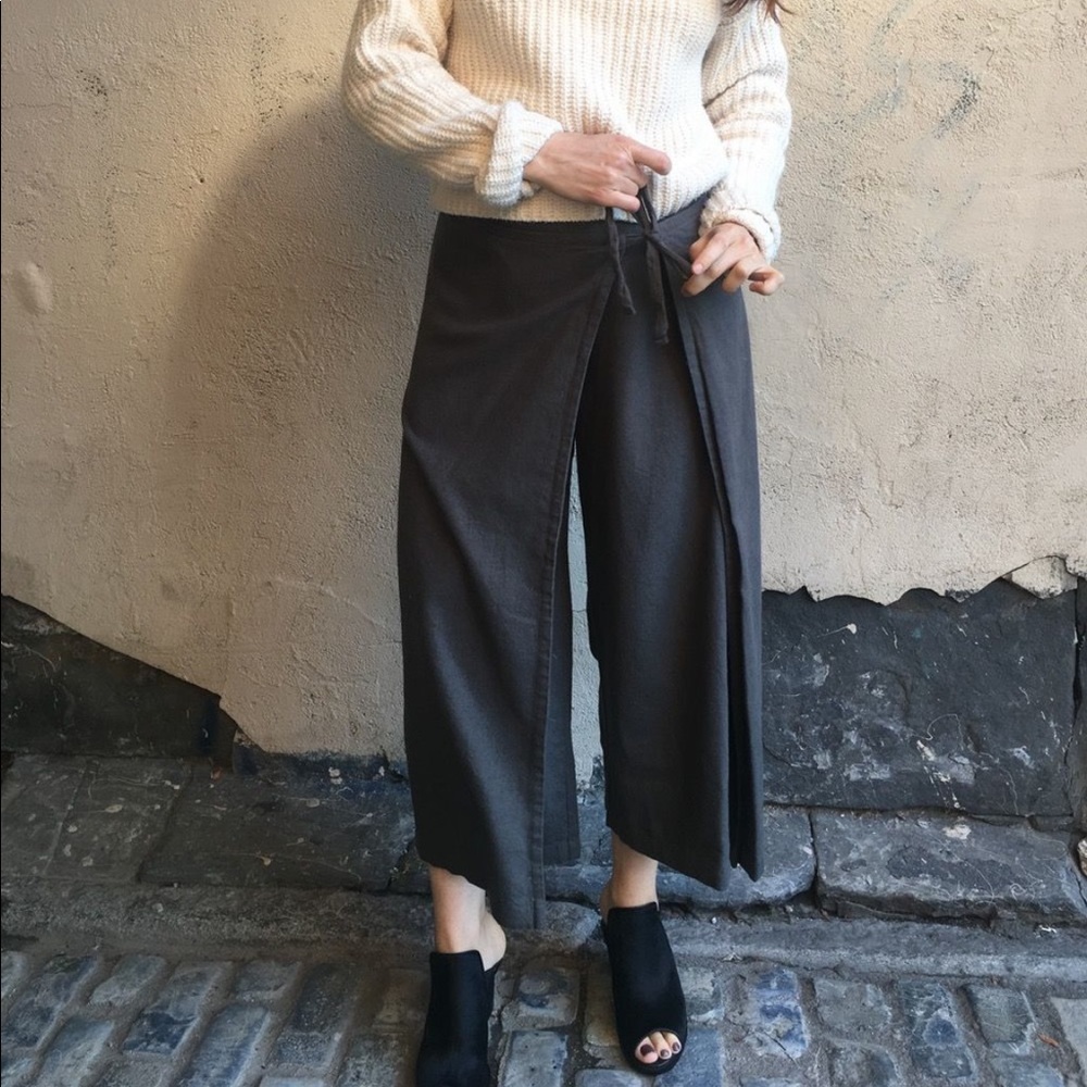 Black Crane Folding Pant Gray